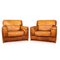 20th Century Leather Armchairs by Roche Bobois, France, 1970s, Set of 2, Image 1