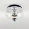 Vintage Glass Ceiling Light or Sconce by Koch & Lowy for Peill & Putzler, Germany, 1970s 3