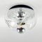 Vintage Glass Ceiling Light or Sconce by Koch & Lowy for Peill & Putzler, Germany, 1970s 1