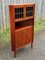 Midcentury Danish Teak Corner Bar Cabinet with Glass, 1960s, Image 2