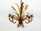 Lámpara de araña Hollywood Regency floral de Hans Kögl, años 70, Imagen 10