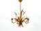 Lámpara de araña Hollywood Regency floral de Hans Kögl, años 70, Imagen 12