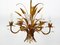 Lámpara de araña Hollywood Regency floral de Hans Kögl, años 70, Imagen 9