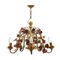 Hollywood Regency Floral Chandelier, 1970s, Image 1