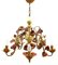 Hollywood Regency Floral Chandelier, 1970s 10