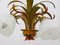 Lámpara de araña Hollywood Regency floral, años 70, Imagen 4