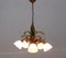 Lampadario Hollywood Regency floreale, anni '70, Immagine 2