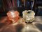 Brutalist Bubble Glass Clear & Red Table Lamps, 1960s, Set of 2, Image 7