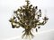 Lámpara de araña Hollywood Regency floral de Hans Kögl, años 70, Imagen 8