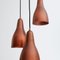 3 Shades Ceiling Lamp attributed to Bent Karlby from Lyfa, 1950s, Image 6