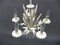 Lámpara de araña Hollywood Regency floral, años 70, Imagen 13