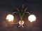 Lampada da parete Hollywood Regency floreale, anni '70, Immagine 2