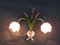 Lampada da parete Hollywood Regency floreale, anni '70, Immagine 3