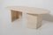 Oval Travertine Coffee Table, 1970s 2