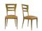 Italian Sculptural Wood & Pink Velvet Dining Chairs, 1940s, Set of 4 7