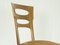 Italian Sculptural Wood & Pink Velvet Dining Chairs, 1940s, Set of 4 8