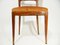 Italian Sculptural Wood & Pink Velvet Dining Chairs, 1940s, Set of 4, Image 3