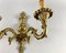 Vintage Gilt Bronze Wall Lamp 6