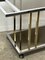 Service / Roller Table in Chromed and Golden Brass from Belgo Chrom / Dewulf Selection, 1960s 3