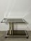 Service / Roller Table in Chromed and Golden Brass from Belgo Chrom / Dewulf Selection, 1960s, Image 8