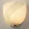 Vintage Wall Lights in White Murano Glass, Italy, 1970s, Set of 2 6