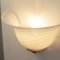 Filigrane Vintage Wandlampen aus weißem Muranoglas, Italien, 1970er, 2er Set 4