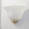 Filigrane Vintage Wandlampen aus weißem Muranoglas, Italien, 1970er, 2er Set 3