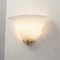 Filigrane Vintage Wandlampen aus weißem Muranoglas, Italien, 1970er, 2er Set 2