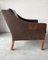 Danish Leather Armchair attributed to Børge Mogensen for Fredericia, 1970s 5