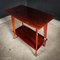 Vintage Side Table with 2 Shelves 8