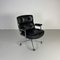 Time-Life Lobby Chair in Black Leather by Charles Eames Herman Miller, 1960s 1