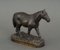 19th Century Bronze Draft Horse in Dark Brown Patina, Image 4