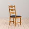 Danish Oak High Razor Dining Chairs by H. Kjærnulf, 1960s, Set of 5, Image 5