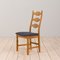 Danish Oak High Razor Dining Chairs by H. Kjærnulf, 1960s, Set of 5, Image 9