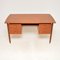 Vintage Danish Teak & Brass Desk, 1960s 1