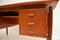 Vintage Danish Teak & Brass Desk, 1960s 10