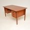 Vintage Danish Teak & Brass Desk, 1960s 4