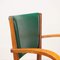 Beech and Faux Leather Dining Chair, 1960s 7