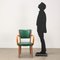 Beech and Faux Leather Dining Chair, 1960s, Image 2