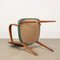 Beech and Faux Leather Dining Chair, 1960s 8