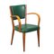 Beech and Faux Leather Dining Chair, 1960s 1