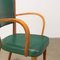 Beech and Faux Leather Dining Chair, 1960s 6