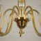 Ceiling Lamp in Glass and Brass, Italy, 1950s, Image 5