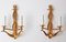 Gilded Maritime Anchor Lamps, 1960s, Set of 2 1