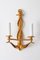 Gilded Maritime Anchor Lamps, 1960s, Set of 2 2