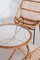 Art Deco Rattan Table & Chairs attributed to Alan Fuchs, Czechia, 1940s, Set of 4 5