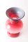 Vase Bulle Space Age en Rouge Opalin 5