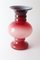 Vase Bulle Space Age en Rouge Opalin 6