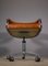 Leather Armchair with Wheels, 1970s, Image 6