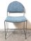Vintage Italian Desk Chairs in Sky Blue from Bonomia, 1970s, Set of 6 12